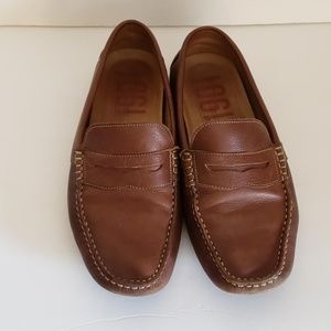 Men's 1901 Loafers Brown Leather Shoes 11 M07915